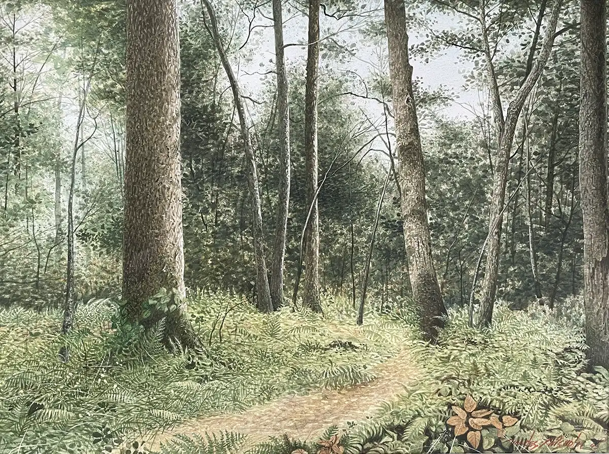 MacFarlane Woods painted by Charles Chisholm